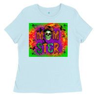 Baby Blue Momster Tumbler Ladies Tee - BundleAndBundleShop