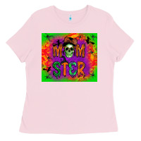 Bubblegum Pink Momster Tumbler Ladies Tee - BundleAndBundleShop