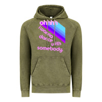Vintage Olive ohhhhh i wanna dance with somebody Vintage Hoodie - linhVisuals