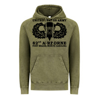 Vintage Olive army 82nd airborne Vintage Hoodie - linhVisuals