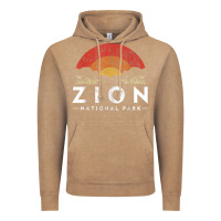 Vintage Coffee retro zion national park us vintage utah adventure hiking Vintage Hoodie - linhVisuals
