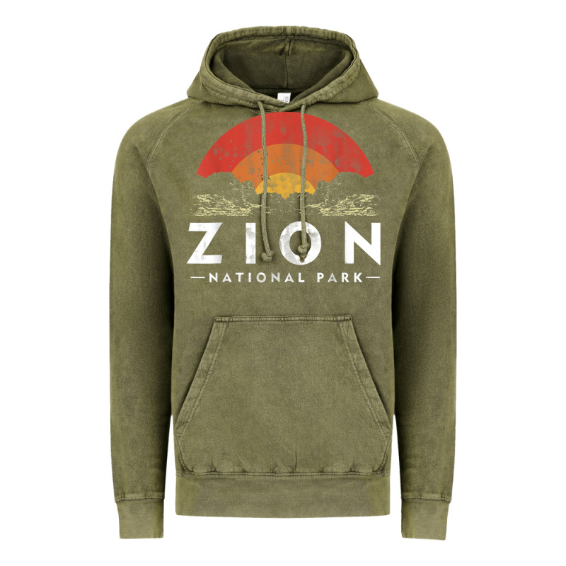 Retro Zion National Park Us Vintage Utah Adventure Hiking Vintage Hoodie by linhVisuals | Teevron