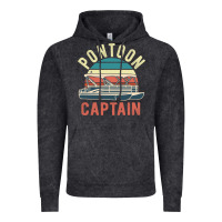 Vintage Black pontoon captain vintage boating party funny gift for pontooning lover Vintage Hoodie - linhVisuals