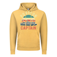 Vintage Mustard pontoon captain vintage boating party funny gift for pontooning lover Vintage Hoodie - linhVisuals