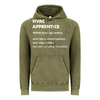 Vintage Olive hvac apprentice t shirt Vintage Hoodie - linhVisuals