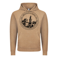 Vintage Coffee brooklyn college seal Vintage Hoodie - linhVisuals