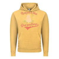 Vintage Mustard respect the groundhog happy groundhog day vintage Vintage Hoodie - linhVisuals