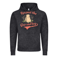 Vintage Black respect the groundhog happy groundhog day vintage Vintage Hoodie - linhVisuals