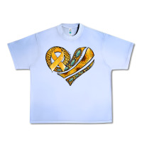 Grape Ice childhood cancer awareness heart Urban Heavy Tee - Jasminsmagicworld