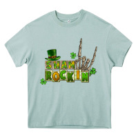 Arona Sham rockin skeleton hand St. Patrick's Heavy Core Tee - CowGirlArtShop