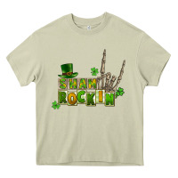 Mossy Sham rockin skeleton hand St. Patrick's Heavy Core Tee - CowGirlArtShop