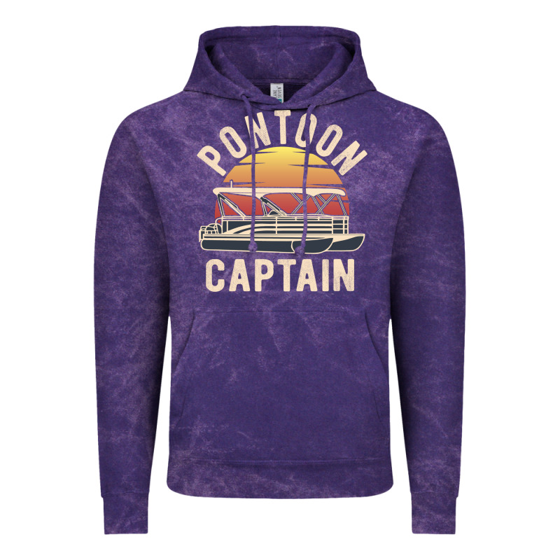 Retro Pontoon Captain Of The Boat Funny River Cruising Gift For Pontoo Vintage Hoodie by linhVisuals | Teevron