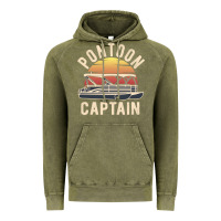 Vintage Olive retro pontoon captain of the boat funny river cruising gift for pontoo Vintage Hoodie - linhVisuals