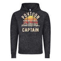 Vintage Black retro pontoon captain of the boat funny river cruising gift for pontoo Vintage Hoodie - linhVisuals