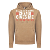 Vintage Coffee secretly hoping chemo gives me superpowers cancer awareness gifts Vintage Hoodie - linhVisuals