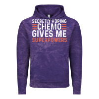 Cloud Purple secretly hoping chemo gives me superpowers cancer awareness gifts Vintage Hoodie - linhVisuals