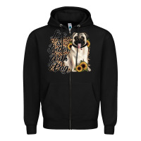 Black life is better with a pug Zipper Hoodie - JahusDesignShop