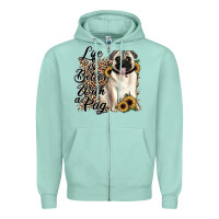 Seafoam life is better with a pug Zipper Hoodie - JahusDesignShop