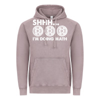 Vintage Zinc shhh i'm doing math gym funny bodybuilding weightlifting humor quote Vintage Hoodie - linhVisuals