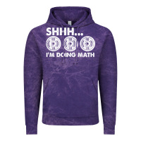 Cloud Purple shhh i'm doing math gym funny bodybuilding weightlifting humor quote Vintage Hoodie - linhVisuals