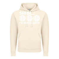 Vintage Artic shhh i'm doing math gym funny bodybuilding weightlifting humor quote Vintage Hoodie - linhVisuals