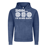 Vintage Denim shhh i'm doing math gym funny bodybuilding weightlifting humor quote Vintage Hoodie - linhVisuals