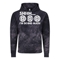 Cloud Black shhh i'm doing math gym funny bodybuilding weightlifting humor quote Vintage Hoodie - linhVisuals