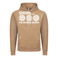Vintage Coffee shhh i'm doing math gym funny bodybuilding weightlifting humor quote Vintage Hoodie - linhVisuals