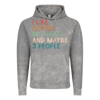Cloud Rock siberian husky dog i like coffee my husky and maybe 3 people vintage d Vintage Hoodie - linhVisuals
