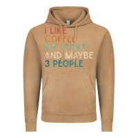 Vintage Camel siberian husky dog i like coffee my husky and maybe 3 people vintage d Vintage Hoodie - linhVisuals