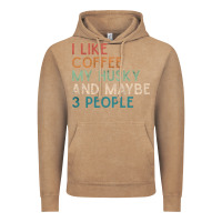 Vintage Coffee siberian husky dog i like coffee my husky and maybe 3 people vintage d Vintage Hoodie - linhVisuals