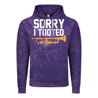 Cloud Purple sorry i tooted funny trumpet player pun gift sarcastic humor quote Vintage Hoodie - linhVisuals