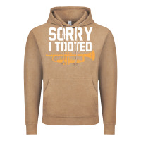 Vintage Coffee sorry i tooted funny trumpet player pun gift sarcastic humor quote Vintage Hoodie - linhVisuals