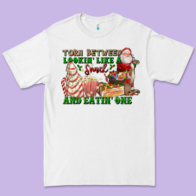 Torn Between Lookin Like A Snack And Eatin One Premium Tee Designed By Fadigitalartstudio