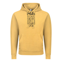 Vintage Mustard pilates because punching people is frowned upon t shirt Vintage Hoodie - linhVisuals