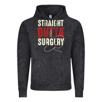 Vintage Black straight outta surgery funny get well soon gifts post surgery supporti Vintage Hoodie - linhVisuals