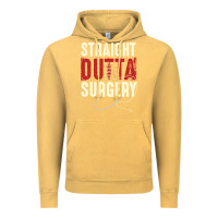 Vintage Mustard straight outta surgery funny get well soon gifts post surgery supporti Vintage Hoodie - linhVisuals