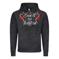 Vintage Black sweet but twisted candy cane christmas humor funny and cute gifts for Vintage Hoodie - linhVisuals