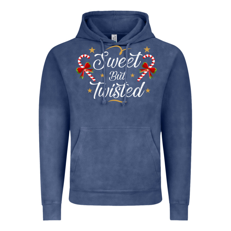 Sweet But Twisted Candy Cane Christmas Humor Funny And Cute Gifts For Vintage Hoodie by linhVisuals | Teevron