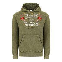 Vintage Olive sweet but twisted candy cane christmas humor funny and cute gifts for Vintage Hoodie - linhVisuals