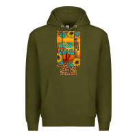 Army Green don't jesus done it that way western skeleton  12 oz can cooler  (slim Premium Hoodie - Artiststas