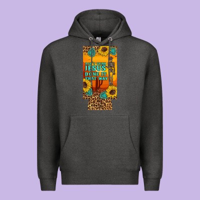 Don't Jesus Done It That Way Western Skeleton  12 Oz Can Cooler  (slim Premium Hoodie Designed By Artiststas