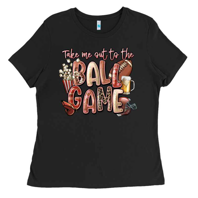 Take Me Out To The Ball Game Ladies Tee by FaDigitalArtStudio | Teevron