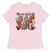 Bubblegum Pink take me out to the ball game Ladies Tee - FaDigitalArtStudio