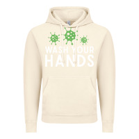 Vintage Artic wash your hands green germs graphic Vintage Hoodie - linhVisuals