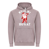Vintage Zinc where my ho's at funny santa christmas pun naughty xmas humor gift Vintage Hoodie - linhVisuals