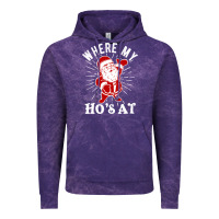 Cloud Purple where my ho's at funny santa christmas pun naughty xmas humor gift Vintage Hoodie - linhVisuals