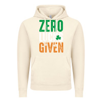 Vintage Artic zero lucks given funny st patricks day joke quote lucky shamrock irela Vintage Hoodie - linhVisuals