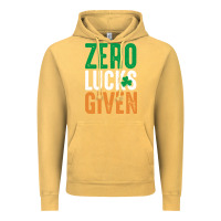 Vintage Mustard zero lucks given funny st patricks day joke quote lucky shamrock irela Vintage Hoodie - linhVisuals