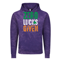Cloud Purple zero lucks given funny st patricks day joke quote lucky shamrock irela Vintage Hoodie - linhVisuals